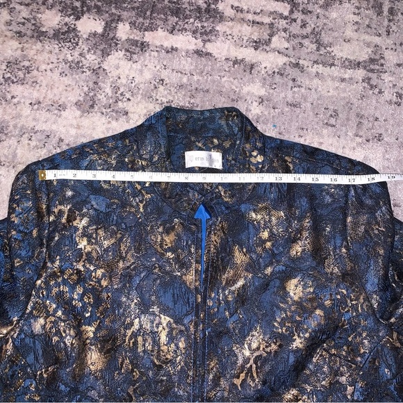 Erin London Blue and Gold Women's Jacket - Picture 6 of 12